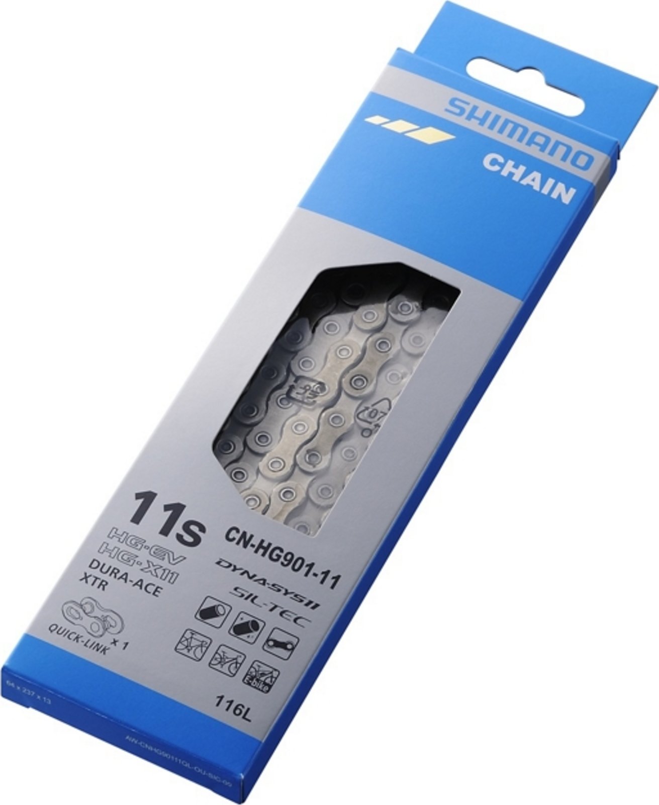 SHIMANO XTR / DURA-ACE / E-BIKE QUICK-LINK KETTE CN-HG901-11 (Neu Und Originalverpackt) In - Foto 2