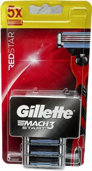 Gillette Mach3 Start Red Star náhradní hlavice 5 ks