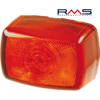 Osvětlení pro motocykl Sklo blinkru - levé/pravé přední RMS 246470180 oranžová Homologace