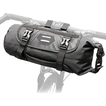Horské kolo Vodotěsný nastavitelný vak na řídítka - Černý 3 až 7 litrů