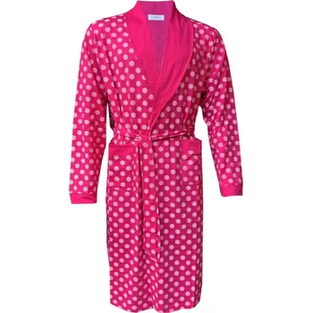 Dámské noční prádlo Dámský bavlněný župan - C-LEMON Barva: Růžová, Velikost: 3XL