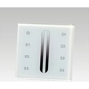 Ovladač světel Nástěnný stmívač bezdrátový (RF) černý