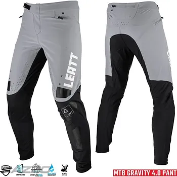 Cyklistické kalhoty Dětské kalhoty na kolo Leatt MTB 4.0 Gravity Junior Pant Titanium 2023 Kids 24
