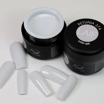 Umělé nehty Laif Barevný UV/LED gel šedý CB 374 Petunia 6ml