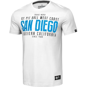 Pánské tričko PitBull West Coast - pánské triko SAN DIEGO II bílé M