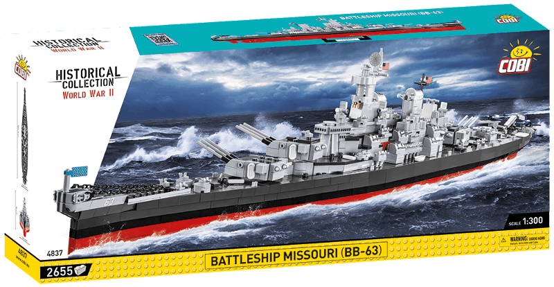 Cobi World War Ii 4837 Battleship Uss Missouri Bb 63 Od 3 819 Kč Zbozicz