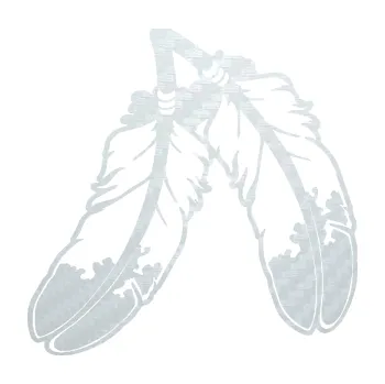 Samolepící dekorace SAMOLEPKA Peříčka 003 levá indiánský motiv (51 - 3D karbon bílý) NA AUTO, NÁLEPKA, FÓLIE, POLEP, TUNING, VLASTNÍ TEXT, TISK, AUTOSAMOLEPKY.cz, POLEPY, OBRÁZEK, LOGO, SAMOLEPKY