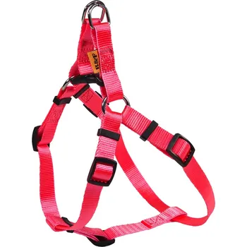 Postroj pro psa BAFPET Popruhové kšírky NEON Barva: Růžová, Rozměr: 10mm x OH 26-38cm 18411N