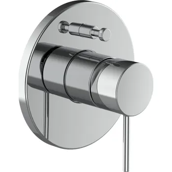 Vodovodní baterie Laufen Twinplus vrchní sada vanové podomítkové pákové baterie pro Simibox, s přepínačem a zavzdušňovacím ventilem, chrom HF905489100000