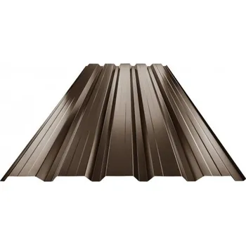 Střešní krytina Plech trapézový tmavě hnědý RAL 8028, TR35B plus - stěnový 0,50mm lesklý