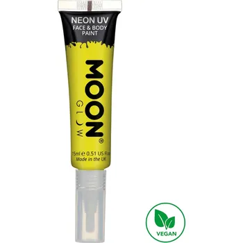 UV NEON barva na tělo a obličej s aplikátorem Žlutá