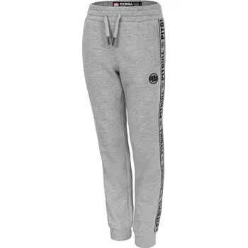 PitBull West Coast - dětské tepláky MERIDAN šedý melír 122