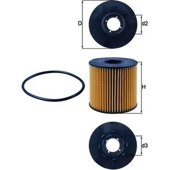 Olejový filtr Olejový filtr MAHLE OX 210D