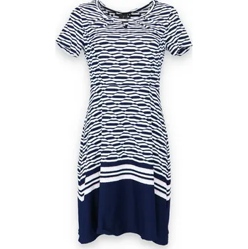 Dámské šaty Letní šaty s krátkým rukávem Jopess 7211143 barva: modrá, velikost: 42