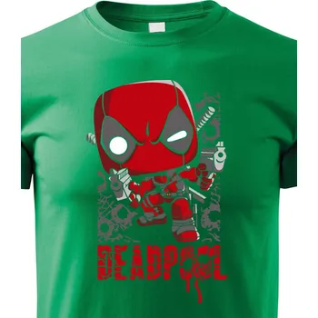 Chlapecké tričko Dětské tričko Deadpool 3, Barva Zelená, Velikost 110 cm/4 roky, Canvas Dětské tričko Bezvatriko.cz 1388 - DTF/DTG
