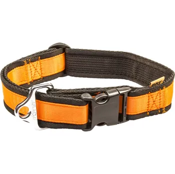 Obojek pro psa BAFPET Popruhové obojky JEDNOBAREVNÉ Barva: Oranžová, Rozměr: 40mm x 43-74cm 18104J