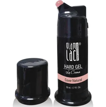 Umělé nehty GlamLac Stavební UV/LED Hard Gel Cover Natural PUMP 50ml
