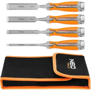 Dláto Dláta 6, 12, 18, 24, sada 4 kusů, dvojitá rukojeť. Baleno v sáčku 37-900 NEO