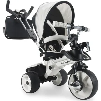 Dětské vozidlo INJUSA 327 Dětská evoluční šlapací tříkolka s vodicí tyčí CITY MAX