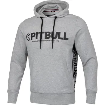 Pánská mikina PitBull West Coast - pánská KP mikina FRENCH TERRY OLYMPIC šedý melír 3XL