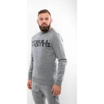 Pánská mikina PitBull West Coast - pánská mikina FLIPPER šedá L