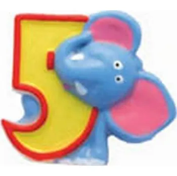 Dortová svíčka Svíčka safari ve tvaru čísla 5