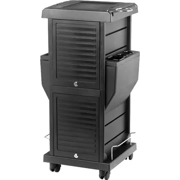 Kadeřnické křeslo GABBIANO KADEŘNICKÝ VOZÍK 100C ČERNÝ