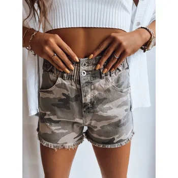 Dámské kraťasy Dámské džínové kraťasy DSTREET MOROTYLE CAMO KHAKI XS