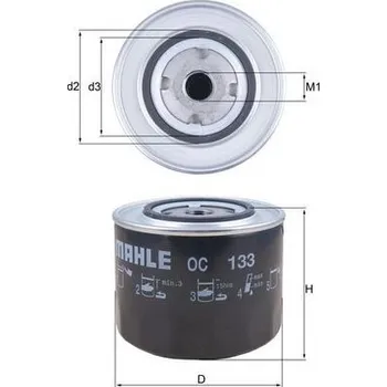 Olejový filtr Olejový filtr MAHLE OC 133