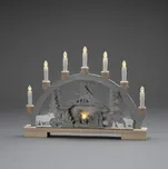 EXIHAND 3261-320 Adventní svícen, dřevěný, Betlém