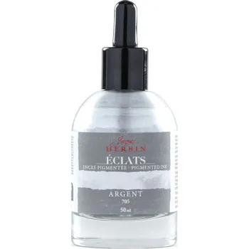 Herbin Jacques pigmentový inkoust metalický (50ml) stříbrná