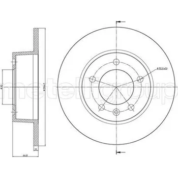 Brzdový kotouč Brzdový kotouč METELLI 23-0690