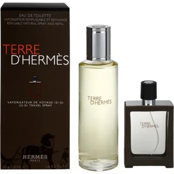 Parfém Hermes Hermes Terre D Hermes, Toaletní voda 30ml (plniteľný) + Toaletní voda 125ml (náplň) Pre mužov Toaletní voda