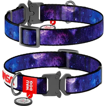 Obojek pro psa WAUDOG obojek nylonový NASA21 Fastex QR (37-58cm/2,5cm)
