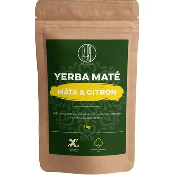 Fitness strava BrainMax Pure Organic Yerba Maté Máta & Citrón 1000 g