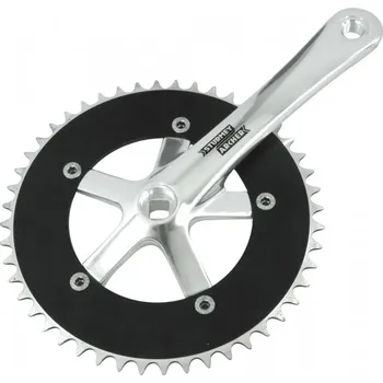 Klika na kolo kliky Sturmey-Archer FCT22 1x1 42z 165 mm stříbrné (kliky Sturmey-Archer FCT22 1x1 42z 165 mm stříbrné)