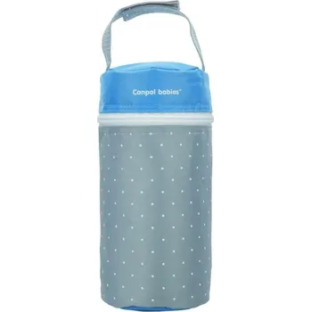 Kojenecká láhev Canpol babies Termoobal PUNTÍKY modrý