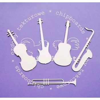 Hudební nástroje - kartonové výřezy
