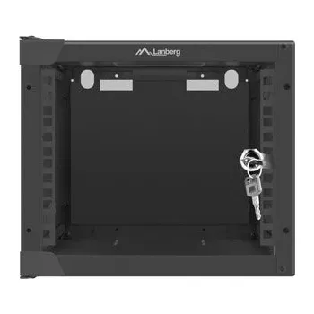 Rozvaděč Nástěnný rack 10'' 4U 280x310mm černý flat pack