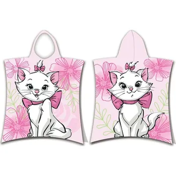 Jerry Fabrics Froté pončo 50 x 115 cm, Marie Cat Pink Flower