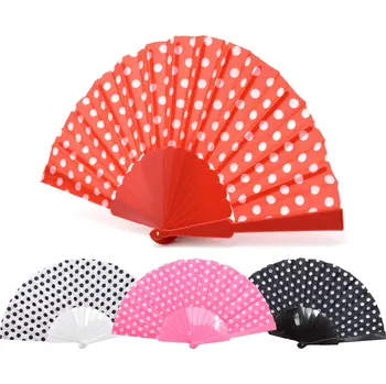 Karnevalový doplněk Out of The blueRetro vějíř s puntíky