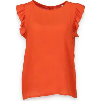 Dámská halenka Halenka top 9067 Lamiar Itálie barva: oranžová