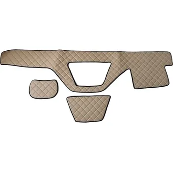 autokoberec Kožený potah na palubní desku pro DAF 105/106 XF, béžová barva