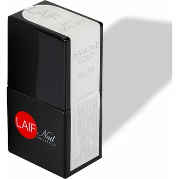 Umělé nehty Laif Gel lak zlatý SOL - 372 Diamond Gold 10ml