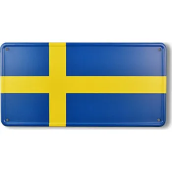 Plechová cedule Cedule plechová Promex vlajka Švédsko - barevná