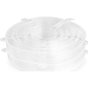 GOURMETmaxx Pružná silikonová víčka, 12dílná sada