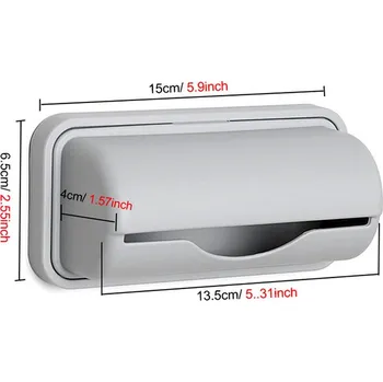 Úložný box Samolepící úložný box na odpadkové sáčky Barva: Šedá