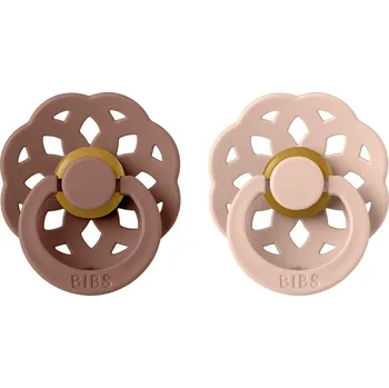 BIBS Boheme dudlíky z přírodního kaučku 2ks / Woodchuck + Blush Velikost dudlíků: 2: od 6 měsíců