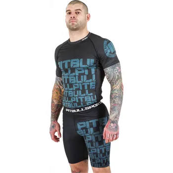 Pánské kraťasy PitBull West Coast - Pánské Kompresní šortky HIGHTREE černé 2XL