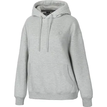 Dámská mikina PitBull West Coast - dámská KP mikina OVERSIZE SMALL LOGO šedý melír L